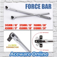 1/2 Drive F Rod Breaker Bar Head Socket Wrench F-Handle Hand Tool with Strong Force Lever Steering H