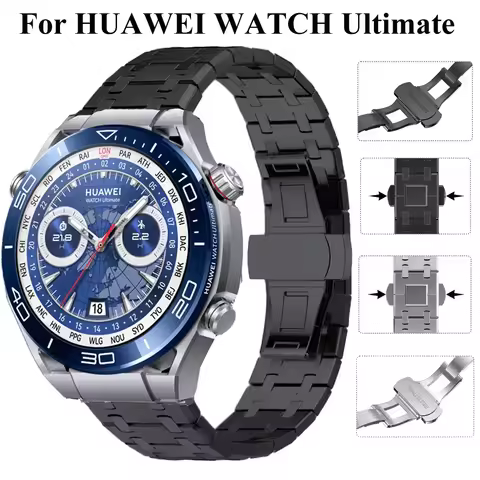 22mm Stainless Steel Strap For HUAWEI WATCH Ultimate/Buds Metal Business Band For Huawei Watch GT5 4