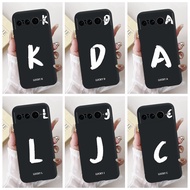 For Google Pixel 7 Pro Pixel7 Lucky Initial Letter Phone Casing Google Pixel 7 7Pro Black Silicone S