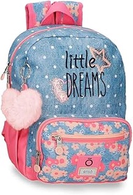 Little Dreams Adaptable Backpack, Pink, One Size, 23 x 28 x 10 cm, Polyester, 6.44L