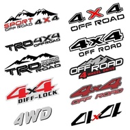 4X4 car sticker pulls flowers Raptor smooth road off-road Pajero pickup truck cargo box four-wheel d