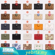 C0082 6390 C3454 C3375 C3452 C3453 3773 Medium Corner Zip Wallet Leather Women Fold Over Short Card 