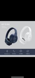 KINYO 無線藍牙可調式頭戴耳機(可90度折疊收納 BTE-3860)白色