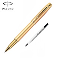 Parker IM Rollerball Pen, Classic Gold Gold Trim with 0.5mm Fine Point Black Ink Refill