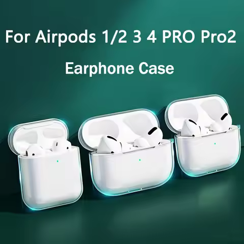 Transparent Case for Apple Airpods Pro3 Cover / Airpods Pro 2 / 3 Case for Airpods 4 Pro2 Cover Airp