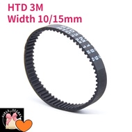 HRXitesKinds 1pcs HTD 3M Timing Belt Pitch 3mm Width 10/15mm Closed Rubber Drive Belts Perimeter 171