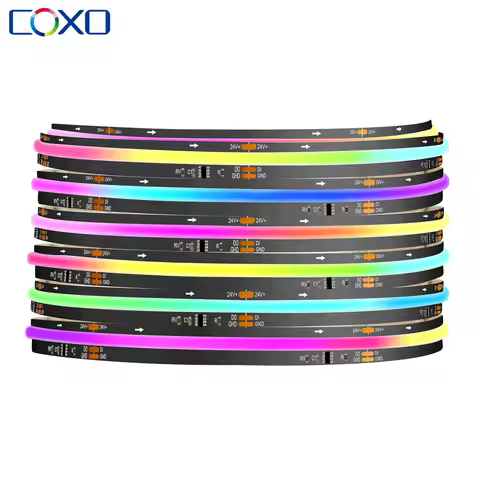 SPI COB LED Strip Light RGB+IC WS2811 Addressable 420LEDs/m Dream Color WS2812B High Density Flexibl