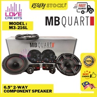 MB QUART M3-SERIES model M3-216L Car Audio speaker 6.5 inch 2-Way Component Speaker