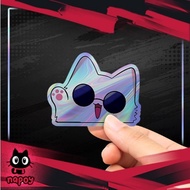 Jujutsu Kaisen Anime Hologram Sticker - Satoru Gojo Cat