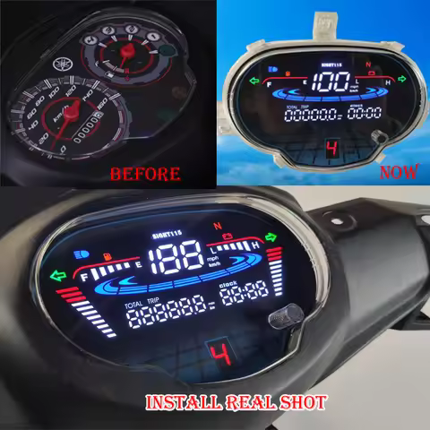 For Yamaha Sight 115/Crypton Fi 114 Sirius fi VEGA RR/ VEGA FORCE Digita Meter Speedometer Odometer 