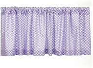 Sweet Potato Fiona Window Valance Micro Dot, Purple/White