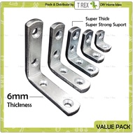 T Rex DIY Super Thick 6mm Mild Steel Metal Angle L Bar L Bracket Angle Bracket Join Bracket Connecto
