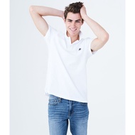 Polo Tshirt Aeropostale a87 White Original - Branded Men's Collar T-shirt