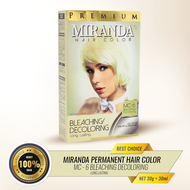 Ready Stock Miranda (30g Bleach Powder + 30ml Peroxide) (FREE Glove) Hair Bleach Set Colour Dye Blea