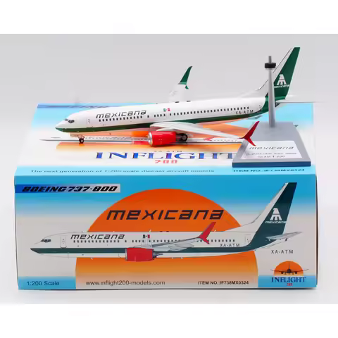 IF738MX0324 Alloy Collectible Plane Gift INFLIGHT 1:200 Mexica Airlines Boeing B737-800 Diecast Airc