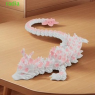 RADIANTZAP 3D Printed Dragon, Simulated Eye Sakura Dragon 3D Printed Diceratops Dragon, Rotatable Fl