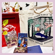 BOOKAKIK - ONE DECADE RINTIK SEDU ONE DECADE AGATE BOOK (totebag + zine + postcard)