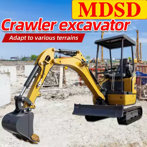 High Quality 1.5 Ton Hydraulic Mini Excavator Construction Machinery Micro Excavation With Cabin Sma