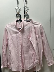 粉色Uniqlo襯衫 XL