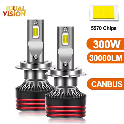 M8 Pro 300W H7 LED CANBUS Bulb H4 H8 H11 H9 H3 H1 9005 HB3 9006 HB4 9012 Led Headlight Kit White 600