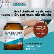 Pure Fish Oil For Comprehensive Health Support Blackmores Fish Oil 1000 Australia 400 Tablets (New Packaging 2020)