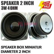 2 Inch 4 ohm 3 Watt Fulrange Black Speaker