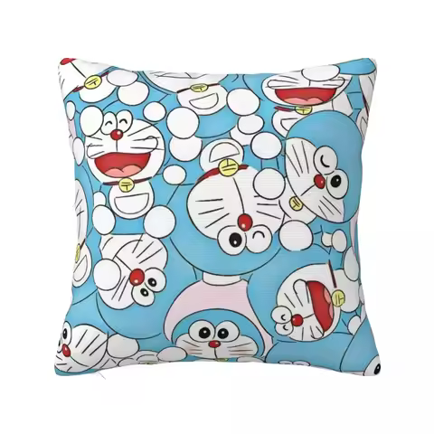 D-Doraemon Pillowcase Soft Fabric Cushion Cover Decoration Pillow Case Cover Home Drop Shipping 18"