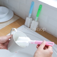 Detachable Cup Brush with Long Handle Decontamination Sponge Brushes for Wine Glass Baby Bottle Cleaning Brush Water Cup Mug Washing Tool