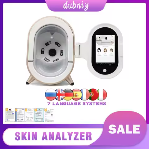 Magic Mirror Facial Skin Analyzer Machine Face 3D AI Recognition Scanner Detector Moisture Tester Sk