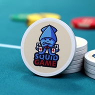 德州时间卡TIME BANK,鱿鱼卡大型专业赛事专用道具Dezhou Squid Brand Ceramic Chip Store Code Dezhou Special Prop Large Siz