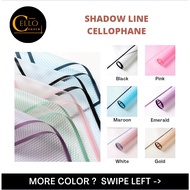 SHADOW LINE CELLOPHANE / TRANSPARENT CELLOPHANE / FLOWER PAPER / BOUQUET WRAPPING PAPER JR