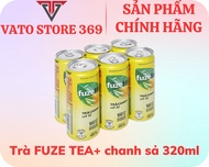 Trà chanh với sả FUZETEA+ lon 320ml
