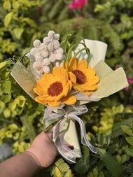 手工扭扭棒向日葵花束 畢業花束