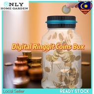 OnlyHomeGarden🔥FREE GIFT🔥 Digital Ringgit Coins Box Piggy Bank Coin Savings Counter LCD Counting Money Jar Change