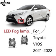 Front Bumper Fog Light Lamp Foglight Foglamp LED for Toyota Vios 2021 2022 2023