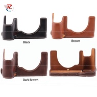 Luxury Leather Camera Half Case Cover Bag For Sony A7CII A7C Mark II Cameras