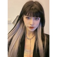 Hair Clip Women's Wig 55cm Long Color Hair Wig /BB