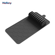 [Hellery] Knives Storage Drawer Organizer Soft Silicone Mat Kitchen Knives Holder Tray for Efficient
