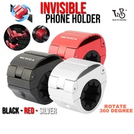 T2P MEROCA Invisible Bicycle Phone Holder Phone Mount Rotatable Aluminum Alloy Handlebar Hidden