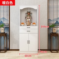 BW-6💚Altar Buddha Shrine Home Modern Minimalist Style New Chinese Style Clothes Closet Buddhist Hall Cabinet with Door R