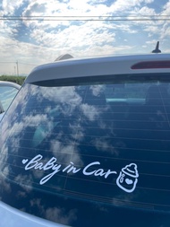 Baby In Car 車貼 車貼紙 防水貼紙