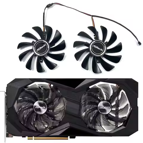 NEW 95MM CF1010U12S FDC10U12S9-C RX 6600 GPU FAN，For ASRock Radeon RX 6700 XT、RX 6600 XT、RX 6600 Gra