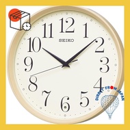 Seiko clock wall clock natural radio analog light brown wood grain pattern KX222A