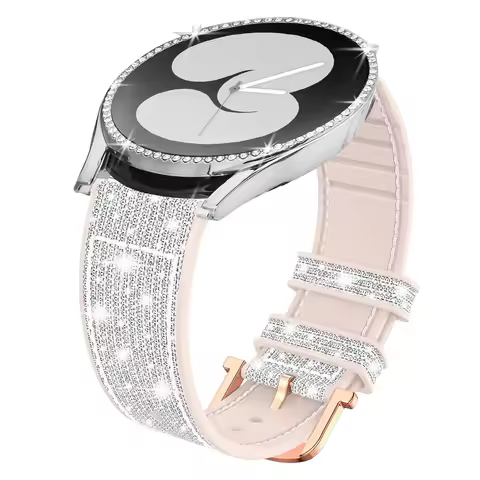2pcs for Samsung galaxy watch 7 6 40mm 44mm band + Tempered glass protector case galaxy watch 6 40mm