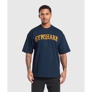 GYMSHARK's new letter printed loose short sleeved T-shirt COLLEGIATE T-SHIRT