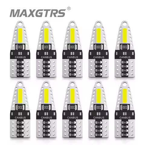 10x Super Bright T10 7020 Chip W5W 168 194 12V Car LED Auto Door Reading License Plate Light Clearan