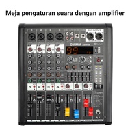 power mixer 8 Ohm 650 wattx2 yamaha/AGM8mixer power amplifier 7 jalur equalizerBluetooth99DSP48V