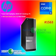 #1563 Used PC Dell OptiPlex Desktop Computer Intel Core i5 i5-4590 3.30 GHz Small Form Factor Comput