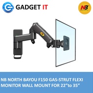 NB NORTH BAYOU F150 GAS-STRUT FLEXI MONITOR WALL MOUNT FOR 22”to 35”