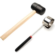 FengWu Coconut Opener for Young Coconut - Food Grade Stainless Steel Tool With Rubber  Mallet  -  Co